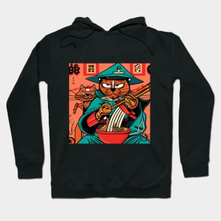 Samurai Cat with Sidekick Hoodie